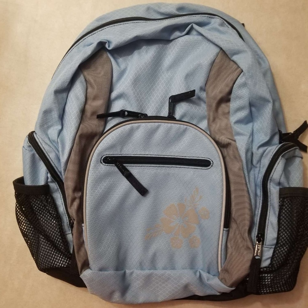 NWT LL Bean Hibiscus Girls' Backpack Bookpack